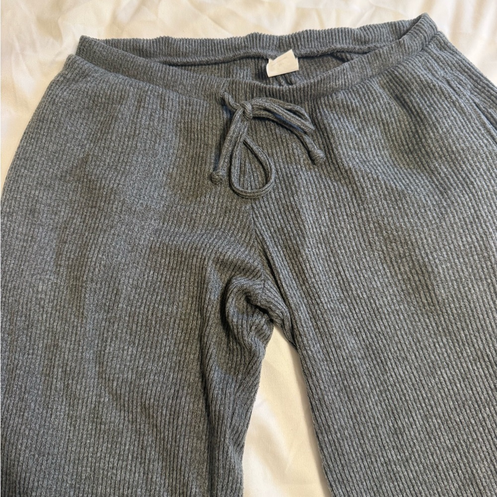 Hollister  Ribbed Gray lounge pants